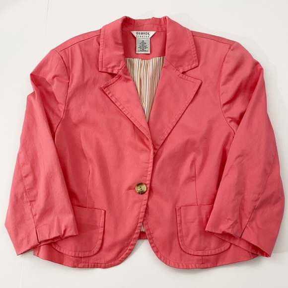 George Jackets & Blazers - George stretch pink blazer jacket